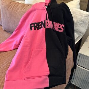 Teddy Fresh Pink and Black Hoodie